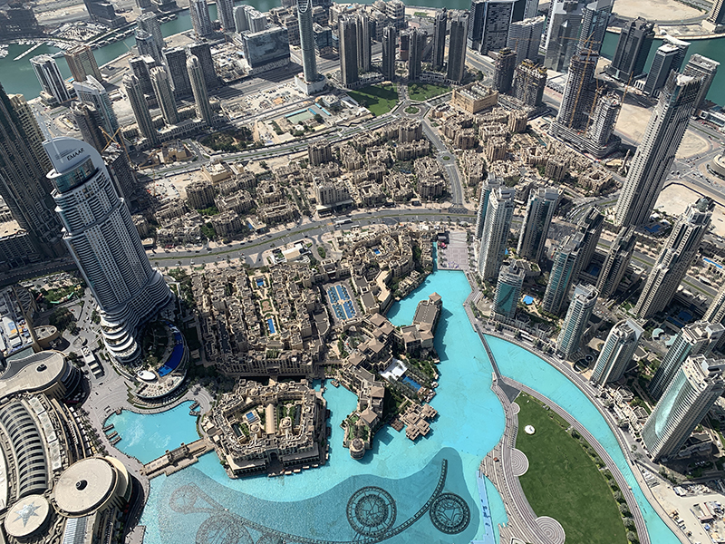 Dubai views from Burj Khalifa