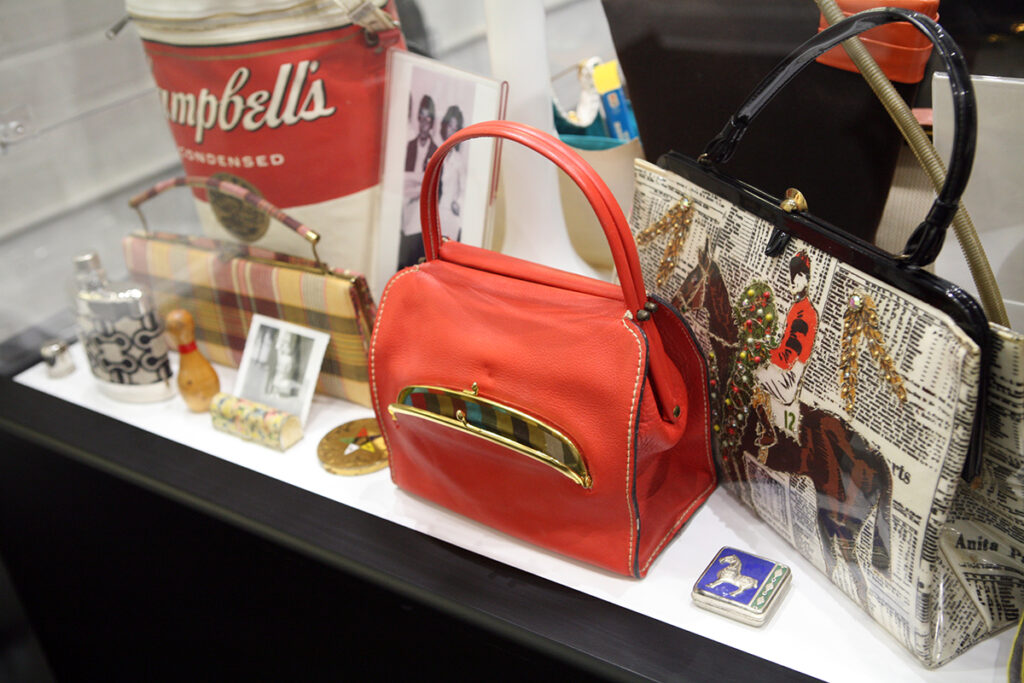 Inside women's purses in the Esse Purse Museum in Little Rock