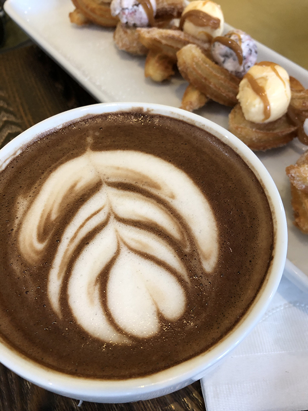 Amara Cafe hot Chocolate in Pasadena