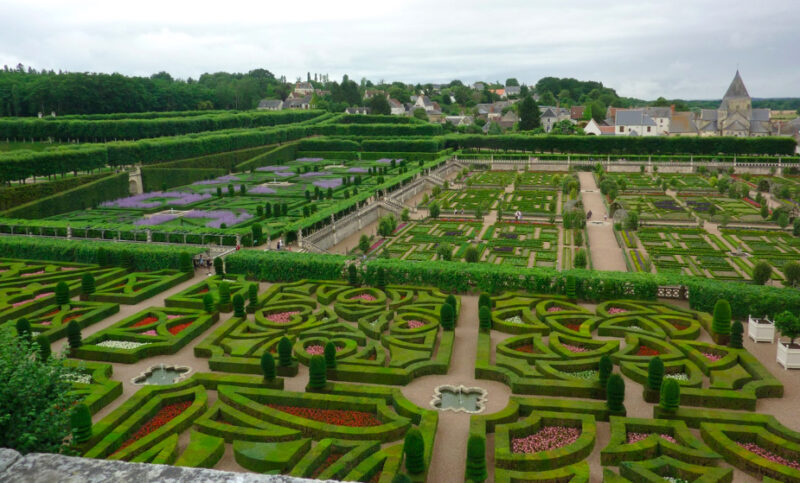 The magnificent gardens of Villandry.