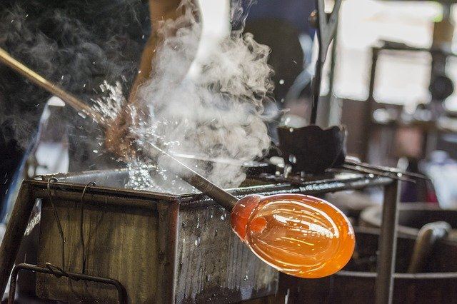 Murano Glass Blowing in Italy