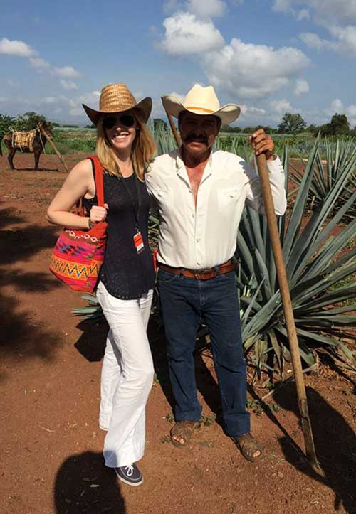 Darley visits the agave fields in Tequila, Mexico