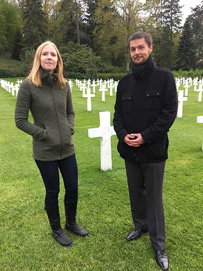 Constant Lebastard, assistant superintendent of the Aisne-Marne American Cemetery, guided me on my visit.