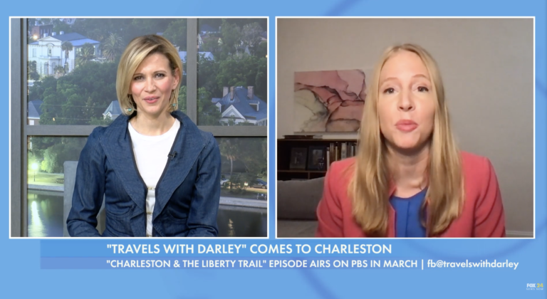 Darley Newman on FOX in Charleston, South Carolina with Leyla Gulen.
