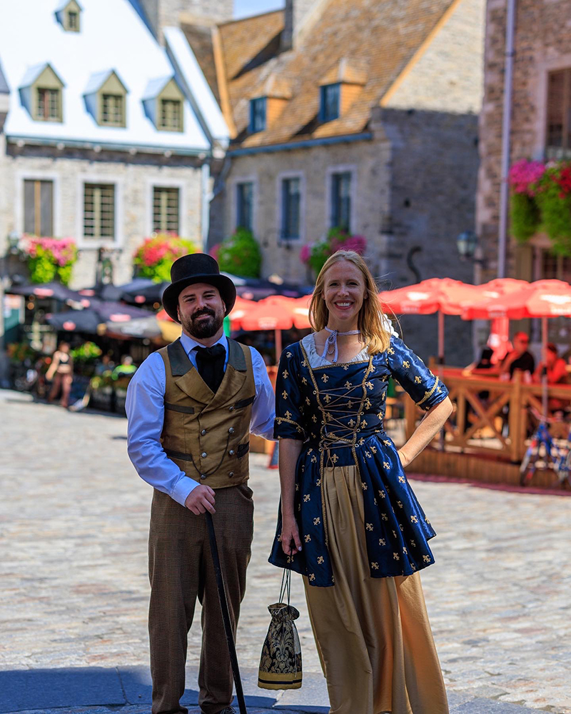 Darley gets dressed up to share history during the New France Festival in Quebec City