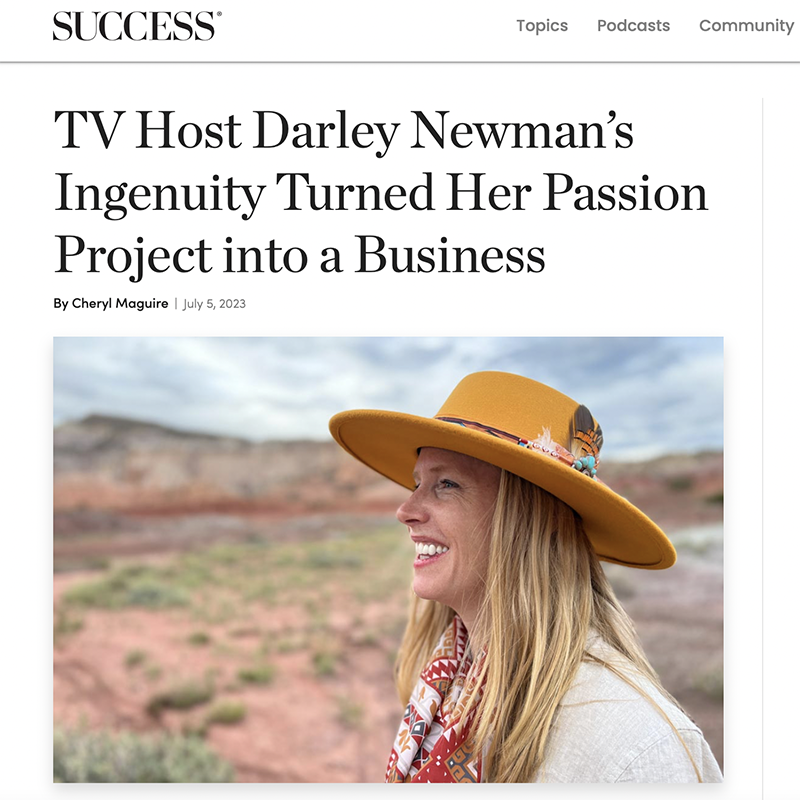 Success Magazine features Darley Newman