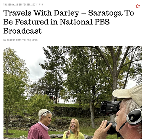 Travels With Darley – Saratoga To Be Featured in National PBS Broadcast