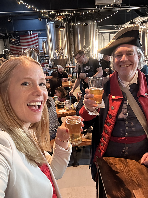 The after, after-party at Glen Brook Brewery in Morristown, where you may meet local reenactors.