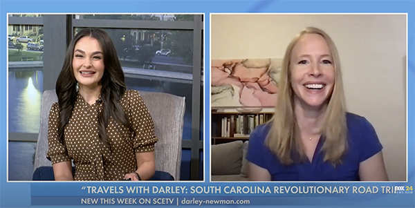 Darley Newman on FOX Charleston with Taylor Miler talking Revolutionary Road Trip.