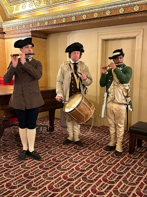 The Fife and Drums Cops performs at the Travels with Darley event in New Jersey