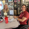 A breaking barriers breakfast with Darley Newman and Dr. Margaret Stran at Rama Jama's in Tuscaloosa, Alabama