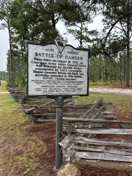 Battle of Camden marker