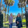 Page Kiniry guides Darley Newman through a tour of Brookgreen Gardens in Myrtle Beach, South Carolina