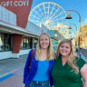 Darley Newman and Michelle Plyler in front of the Gay Dolphin Gift Cove