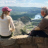 Darley Newman and Clay S. Jenkinson at Theodore Roosevelt National Park.